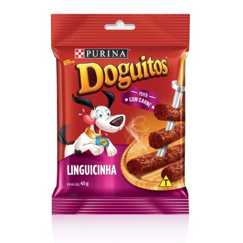Petisco Doguitos para Cães Adultos e Filhotes sabor Linguicinha - 45g