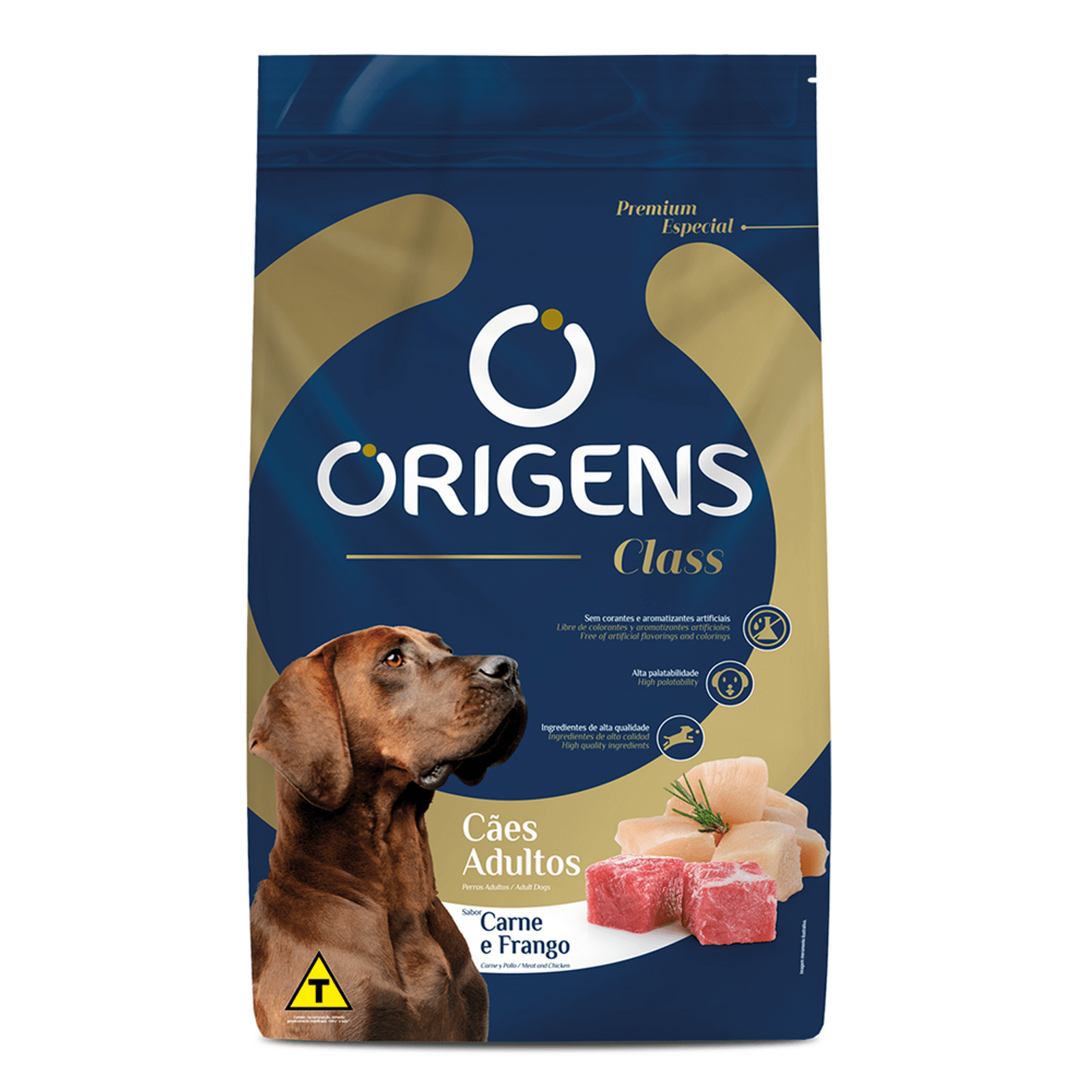 Ração Origens Cães Adultos Class Carne e Frango 15kg